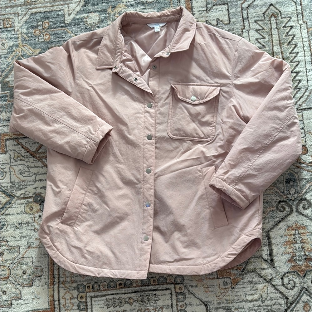 Stylish Pink Button-Up Jacket